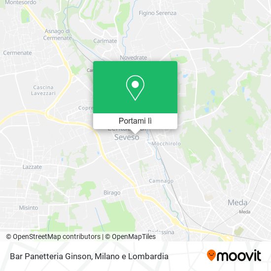 Mappa Bar Panetteria Ginson