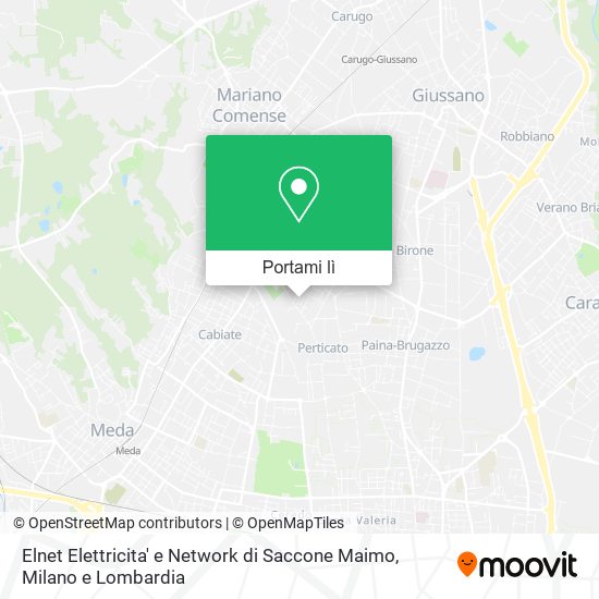 Mappa Elnet Elettricita' e Network di Saccone Maimo
