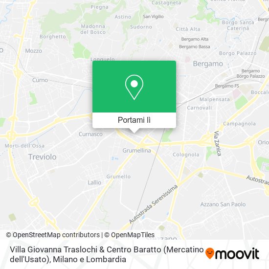 Mappa Villa Giovanna Traslochi & Centro Baratto (Mercatino dell'Usato)