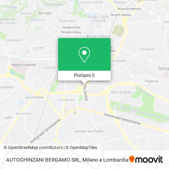 Mappa AUTOGHINZANI BERGAMO SRL