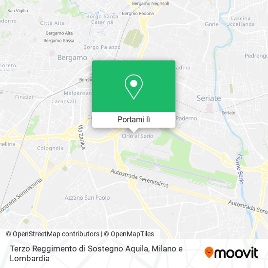 Mappa Terzo Reggimento di Sostegno Aquila