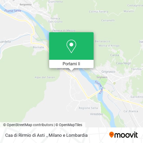 Mappa Caa di Rirmio di Asti .