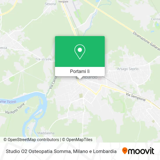 Mappa Studio O2 Osteopatia Somma