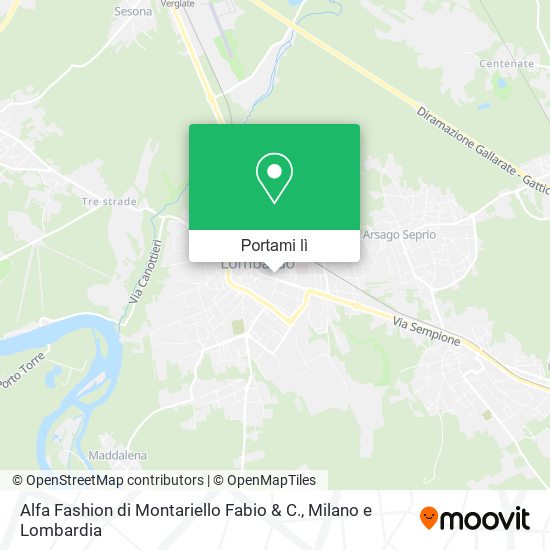 Mappa Alfa Fashion di Montariello Fabio & C.