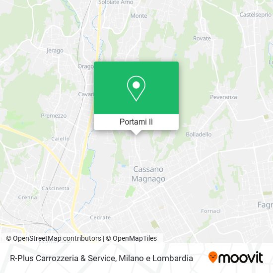Mappa R-Plus Carrozzeria & Service