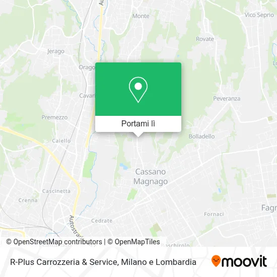 Mappa R-Plus Carrozzeria & Service