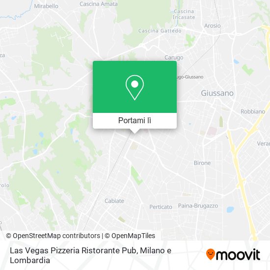 Mappa Las Vegas Pizzeria Ristorante Pub