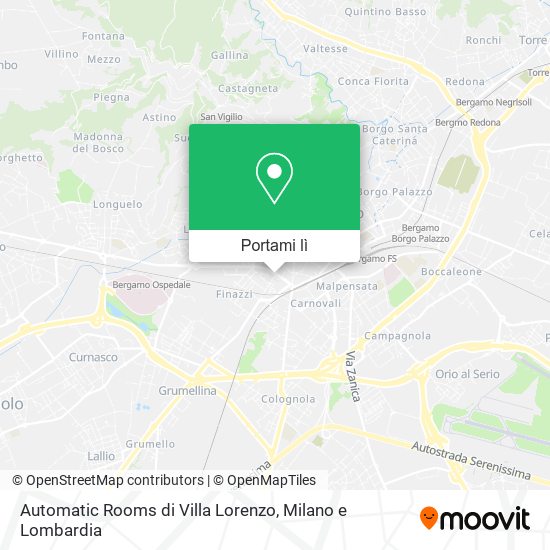 Mappa Automatic Rooms di Villa Lorenzo