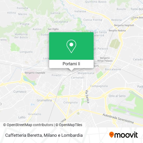Mappa Caffetteria Beretta