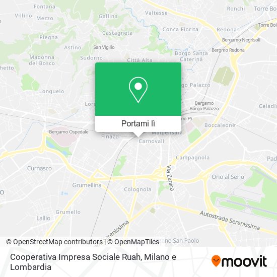 Mappa Cooperativa Impresa Sociale Ruah