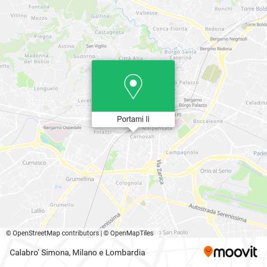 Mappa Calabro' Simona