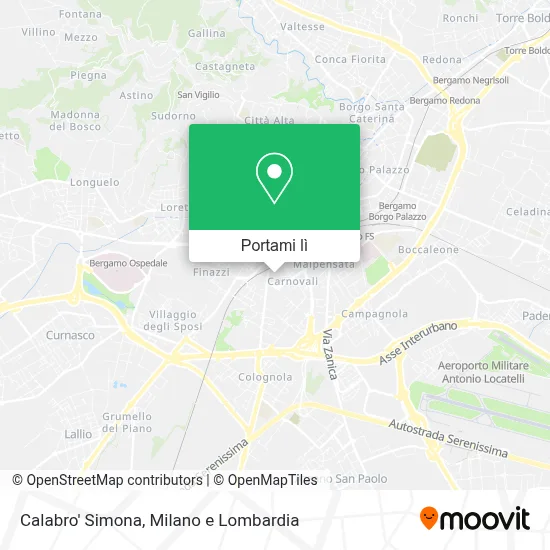 Mappa Calabro' Simona