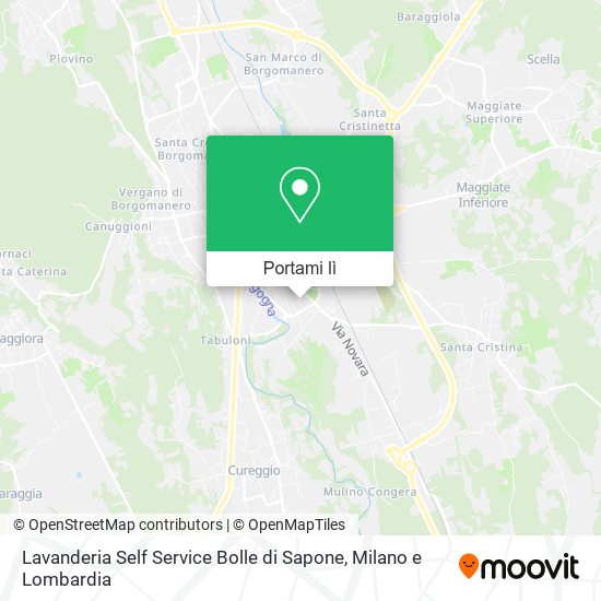 Mappa Lavanderia Self Service Bolle di Sapone