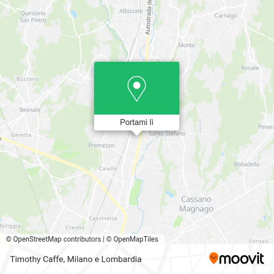 Mappa Timothy Caffe