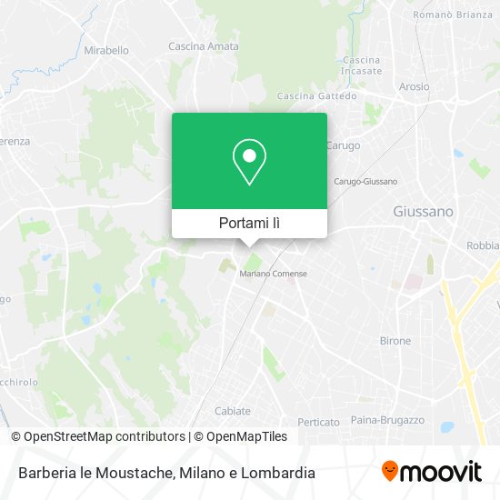 Mappa Barberia le Moustache