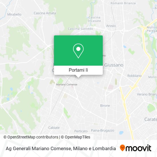 Mappa Ag Generali Mariano Comense