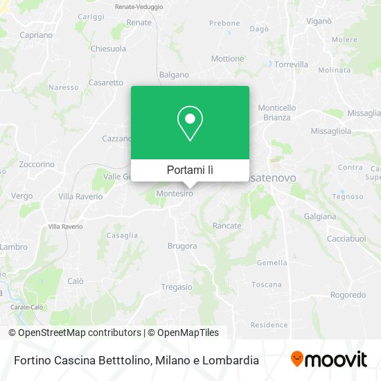 Mappa Fortino Cascina Betttolino