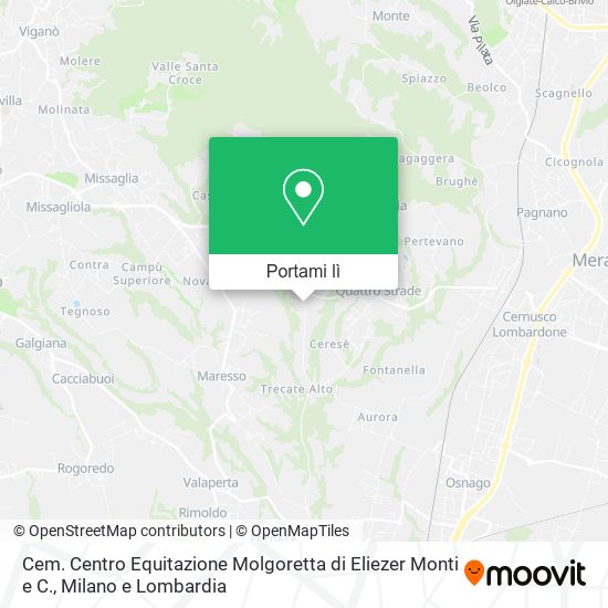 Mappa Cem. Centro Equitazione Molgoretta di Eliezer Monti e C.