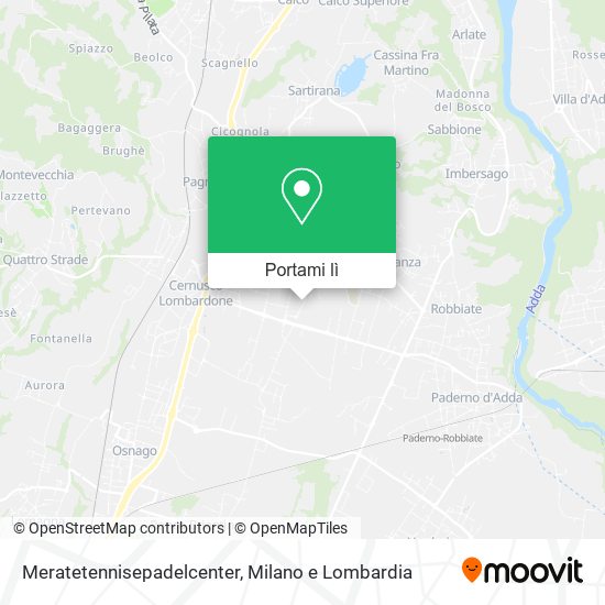Mappa Meratetennisepadelcenter