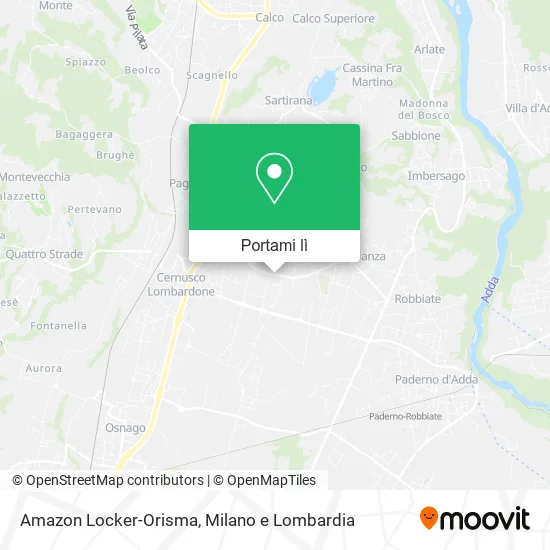 Mappa Amazon Locker-Orisma
