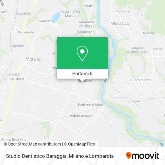 Mappa Studio Dentistico Baraggia