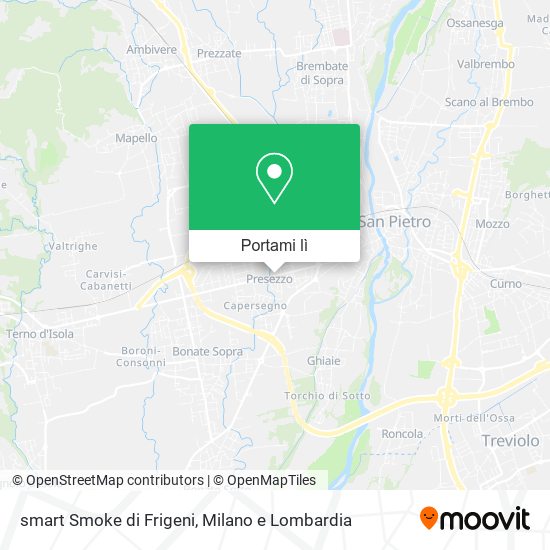 Mappa smart Smoke di Frigeni