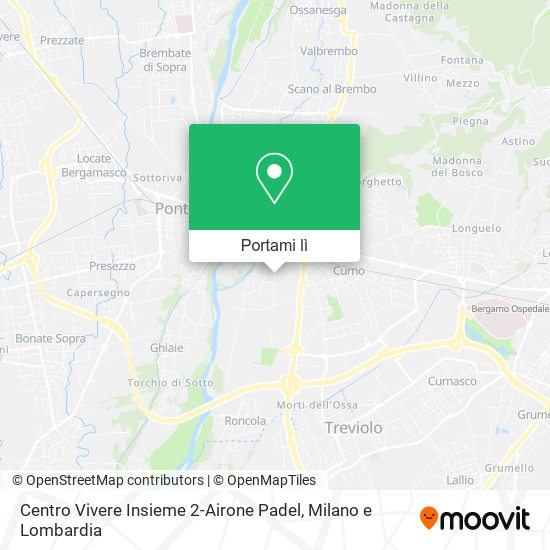 Mappa Centro Vivere Insieme 2-Airone Padel