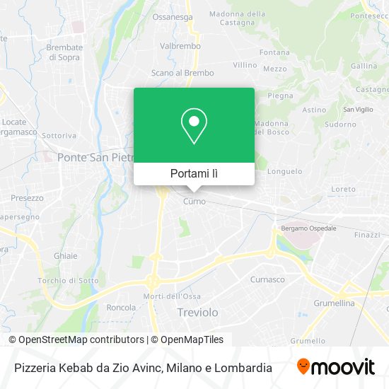 Mappa Pizzeria Kebab da Zio Avinc