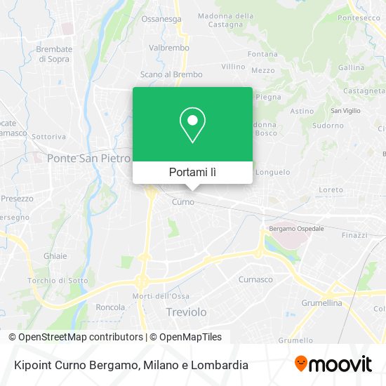 Mappa Kipoint Curno Bergamo