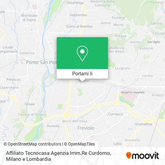 Mappa Affiliato Tecnocasa Agenzia Imm.Re Curdomo