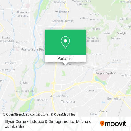 Mappa Elysir Curno - Estetica & Dimagrimento