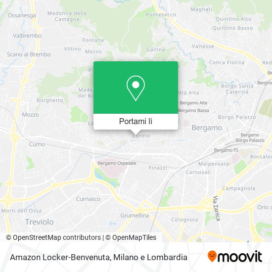 Mappa Amazon Locker-Benvenuta