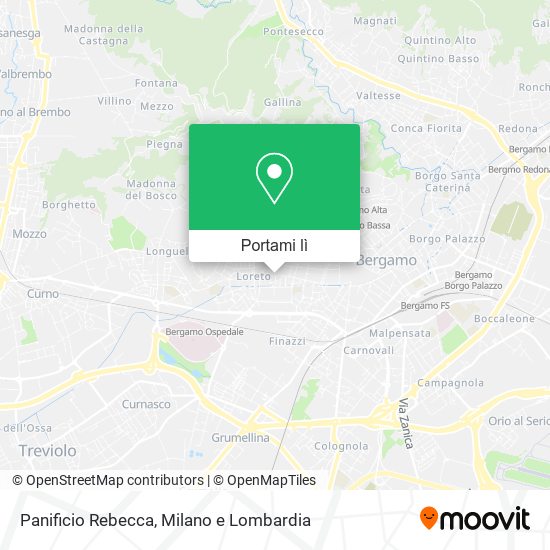 Mappa Panificio Rebecca