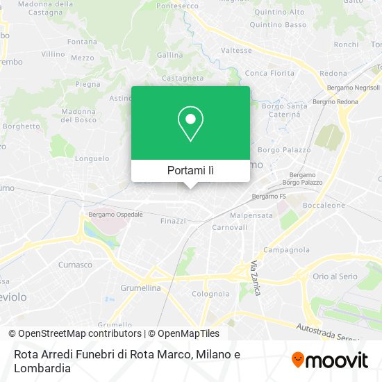 Mappa Rota Arredi Funebri di Rota Marco