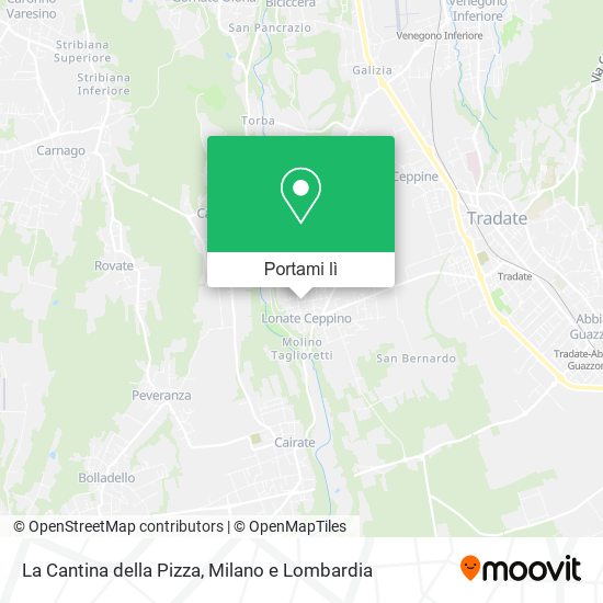 Mappa La Cantina della Pizza