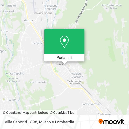 Mappa Villa Saporiti 1898