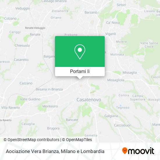 Mappa Aociazione Vera Brianza