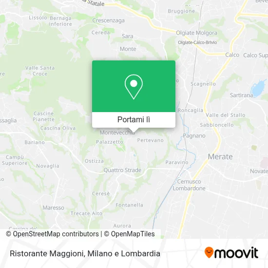 Mappa Ristorante Maggioni