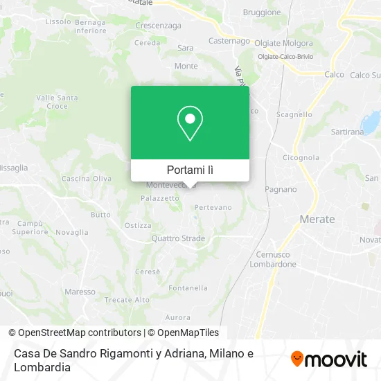 Mappa Casa De Sandro Rigamonti y Adriana