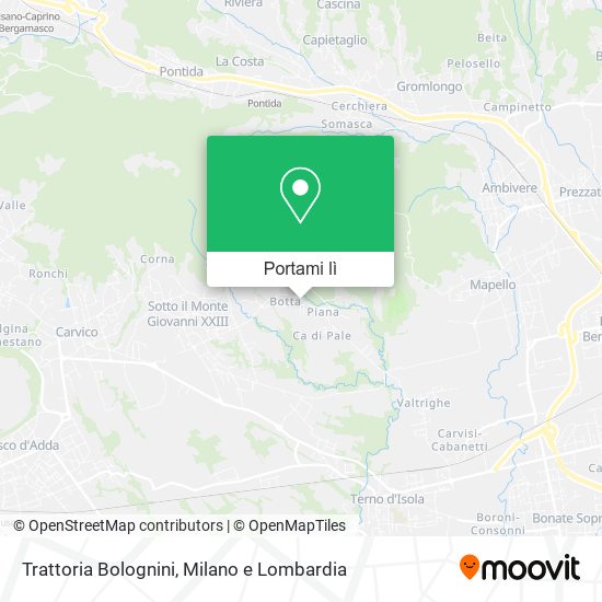 Mappa Trattoria Bolognini