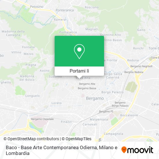 Mappa Baco - Base Arte Contemporanea Odierna