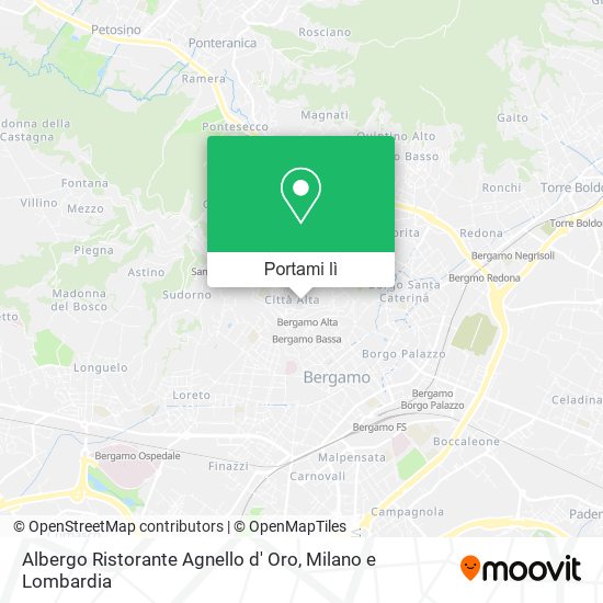 Mappa Albergo Ristorante Agnello d' Oro