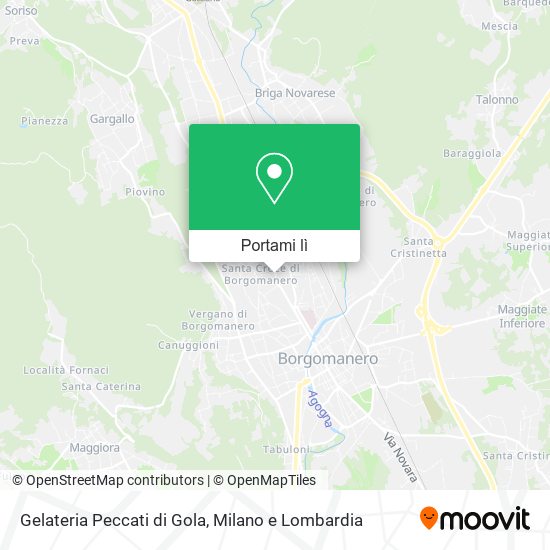 Mappa Gelateria Peccati di Gola