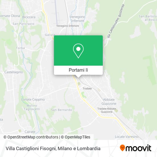 Mappa Villa Castiglioni Fisogni