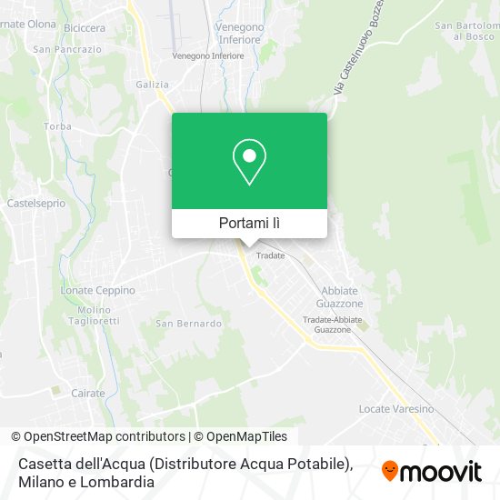 Mappa Casetta dell'Acqua (Distributore Acqua Potabile)