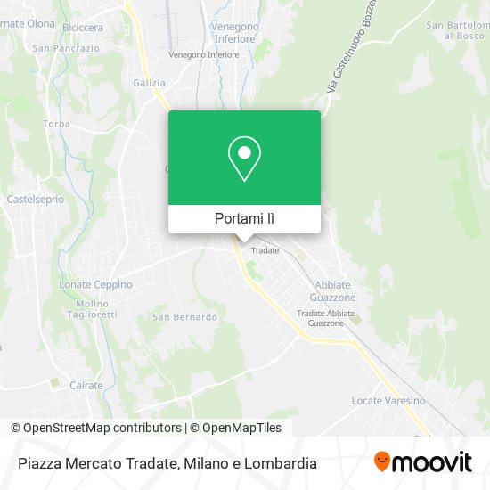 Mappa Piazza Mercato Tradate