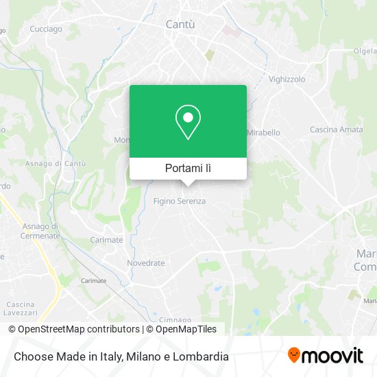 Mappa Choose Made in Italy