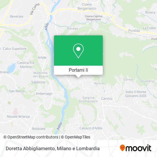 Mappa Doretta Abbigliamento