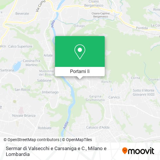 Mappa Sermar di Valsecchi e Carsaniga e C.