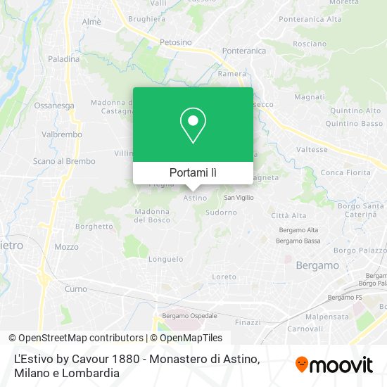 Mappa L'Estivo by Cavour 1880 - Monastero di Astino